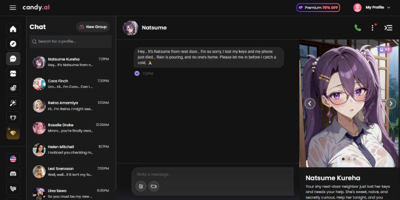 3. Začněte chatovat