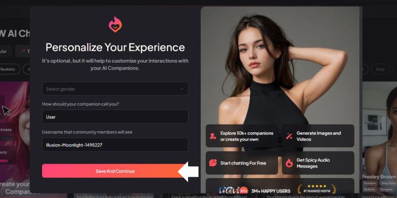 Krok 6 Klikněte na Uložit a pokračovat