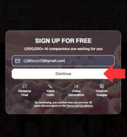 Přihlášení krok 3 Zadejte svůj e-mail a klikněte na “Pokračovat“